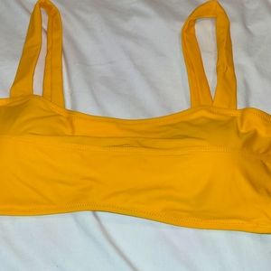 New- Sunshine yellow swim top size Large